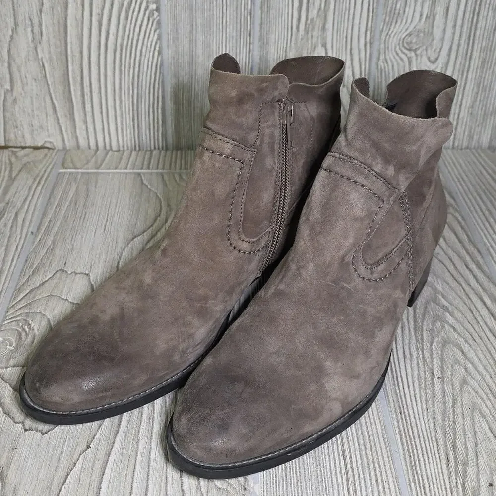 Paul Green Boston Mineral Nubuck Leather Ankle Boots